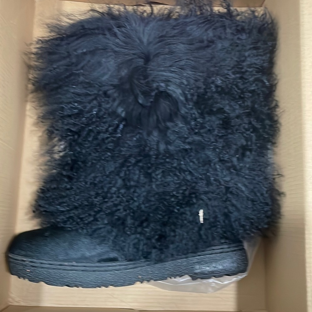 Bear paw Suede and Shearling Ugg Inspired Boots.
